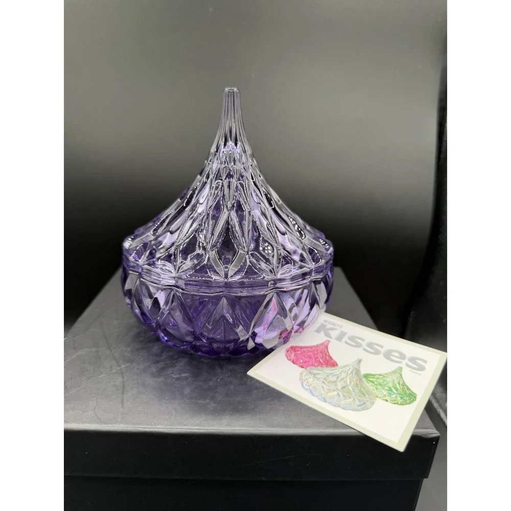 🍬💜 Godinger Hershey's Kisses Crystal Candy Dish – 